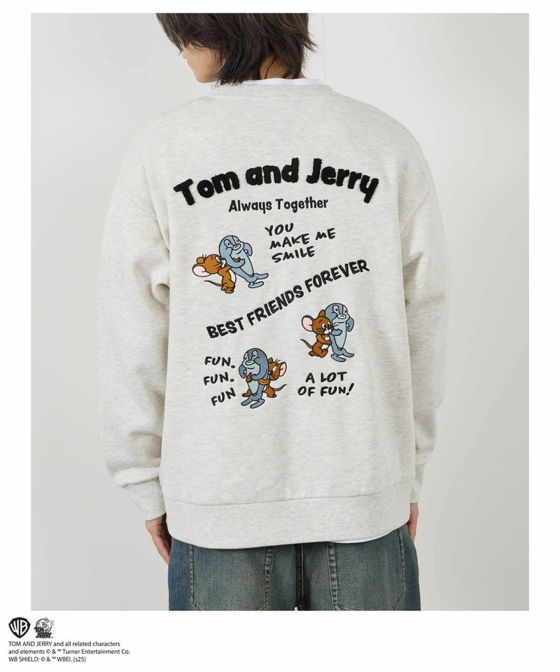 Tom and Jerry 魚総刺繍トレーナー メンズ商品画像-18