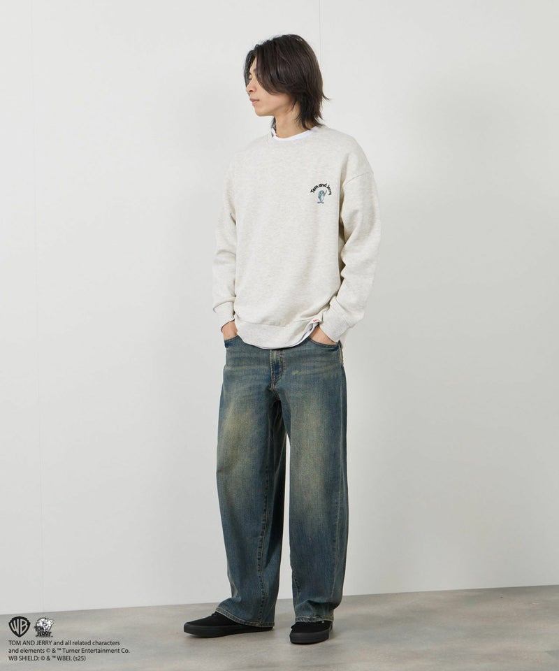 Tom and Jerry 魚総刺繍トレーナー メンズ商品画像-19