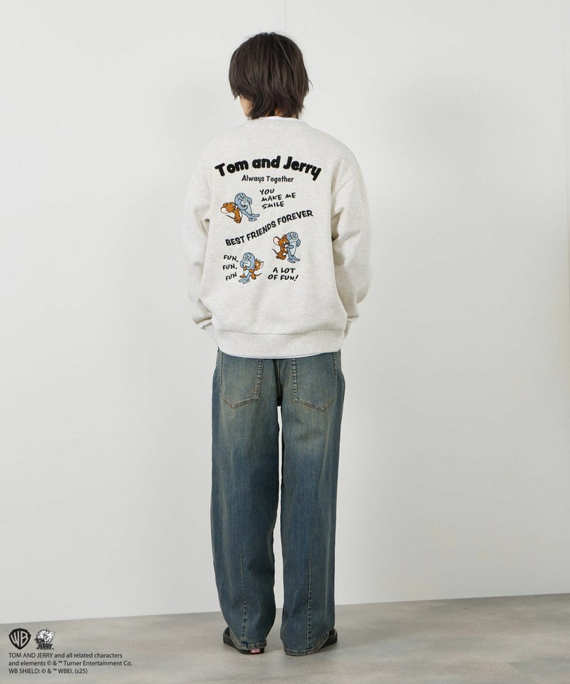 Tom and Jerry 魚総刺繍トレーナー メンズ商品画像-20