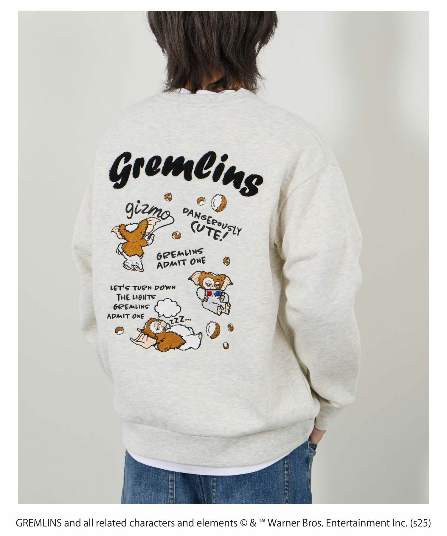 GREMLINS 刺繍トレーナー メンズ