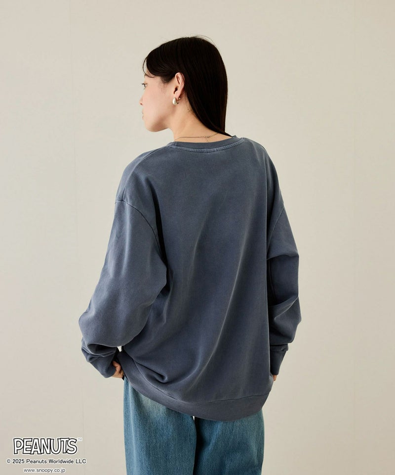 [値下げ]PEANUTS SNOOPY ピグメント加工プリントトレーナー メンズ商品画像-13