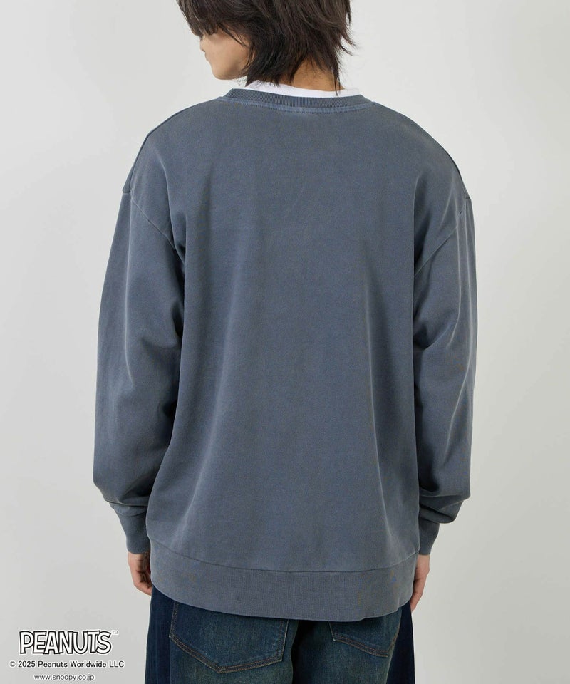 [値下げ]PEANUTS SNOOPY ピグメント加工プリントトレーナー メンズ商品画像-18