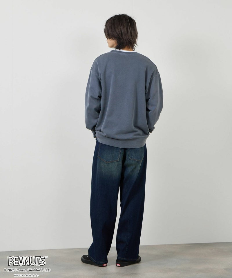 [値下げ]PEANUTS SNOOPY ピグメント加工プリントトレーナー メンズ商品画像-20