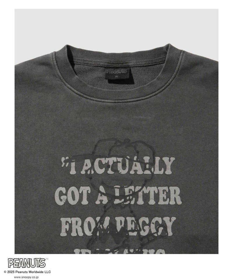 PEANUTS SNOOPY ピグメント加工プリントトレーナー メンズ商品画像-24