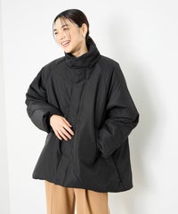 Idnes コクーン中綿ジャケット レディース