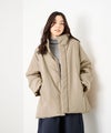 Idnes コクーン中綿ジャケット レディース商品サムネイル-4