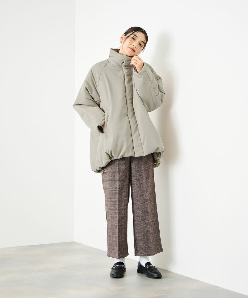 [値下げ]Idnes  コクーン中綿ジャケット レディース商品画像-10