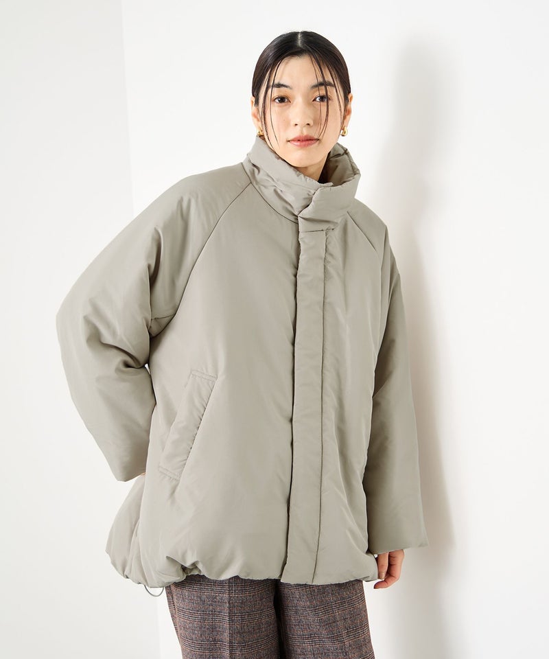 Idnes  コクーン中綿ジャケット レディース商品画像-10