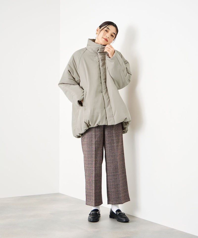 Idnes コクーン中綿ジャケット レディース商品画像-11