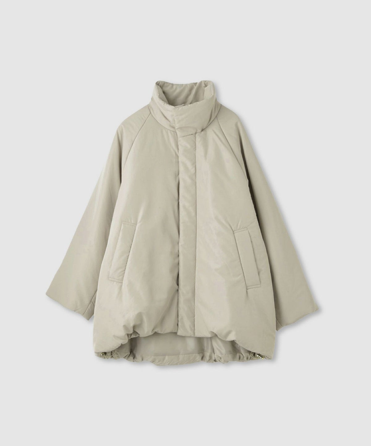 Idnes コクーン中綿ジャケット レディース