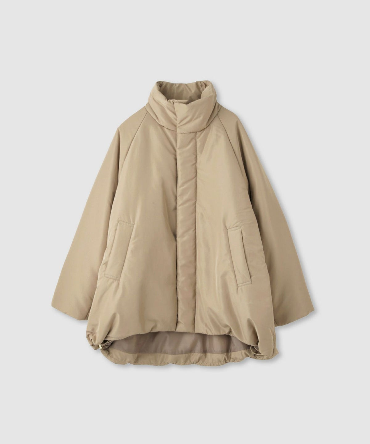 Idnes コクーン中綿ジャケット レディース