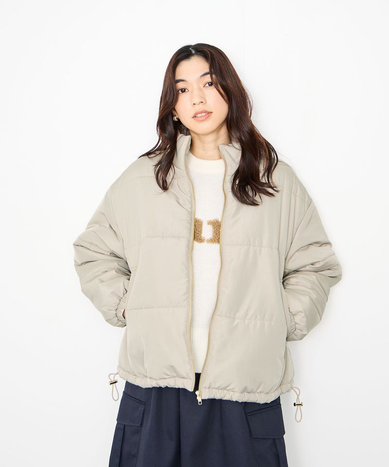 Idnes  コンパクト中綿ジャケット レディース商品画像-3