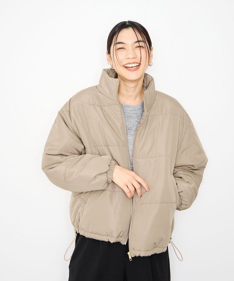 Idnes  コンパクト中綿ジャケット レディース商品画像-4