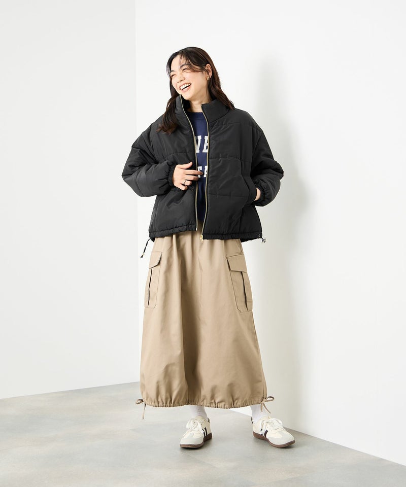 [値下げ]Idnes  コンパクト中綿ジャケット レディース商品画像-12