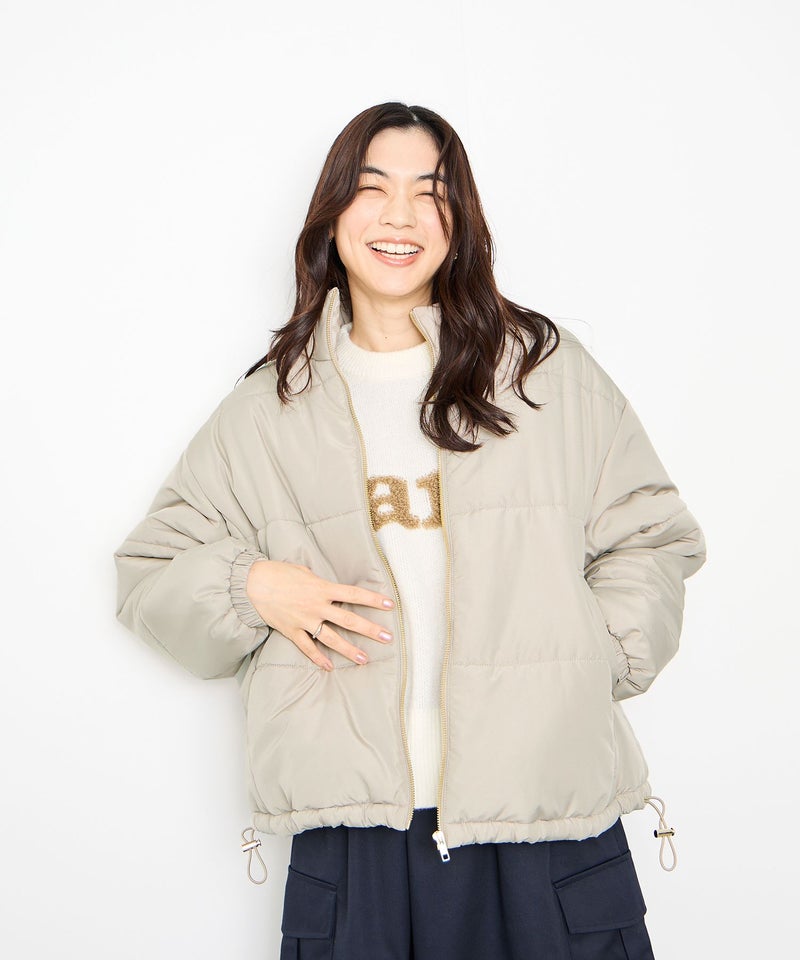 Idnes  コンパクト中綿ジャケット レディース商品画像-14