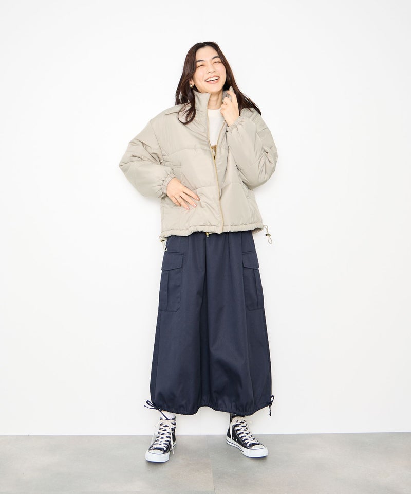 Idnes コンパクト中綿ジャケット レディース商品画像-15
