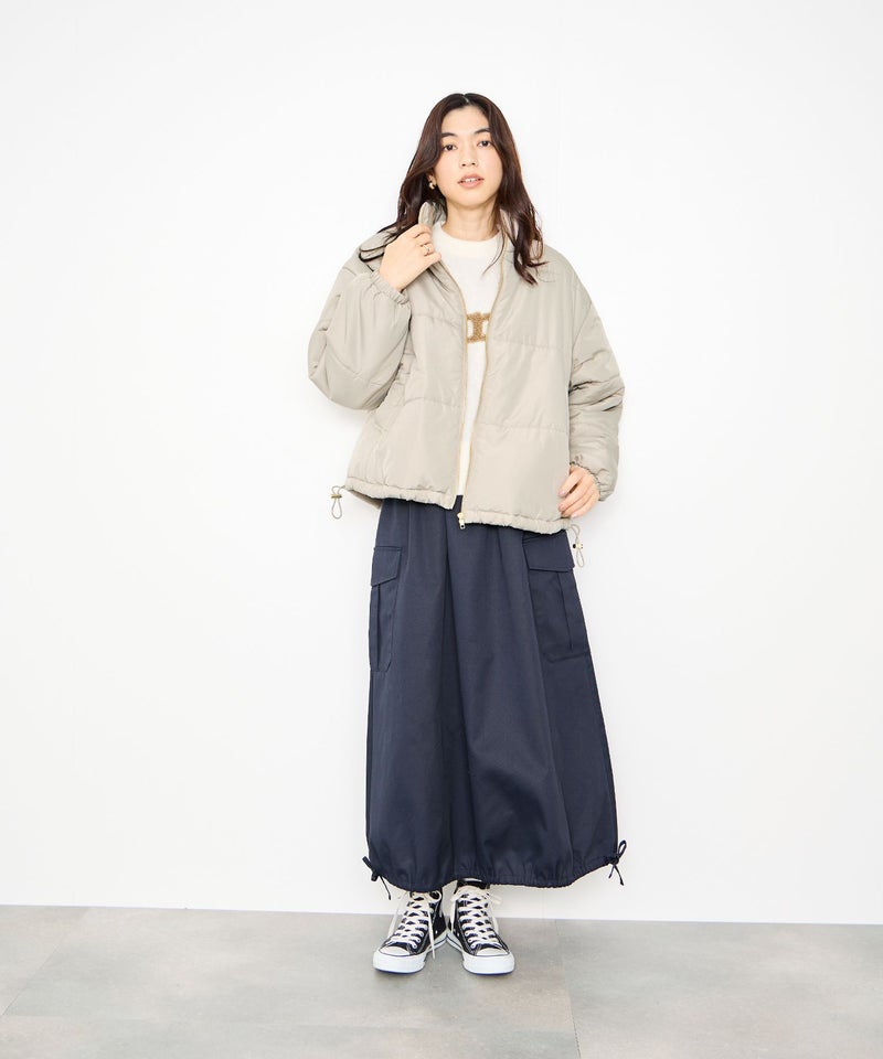 Idnes コンパクト中綿ジャケット レディース商品画像-16