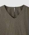 Idnes ペプラムギンガムチェックブラウス レディース商品サムネイル-14