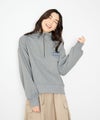 Idnes  裏起毛ロゴハーフジッププルオーバー レディース商品サムネイル-8