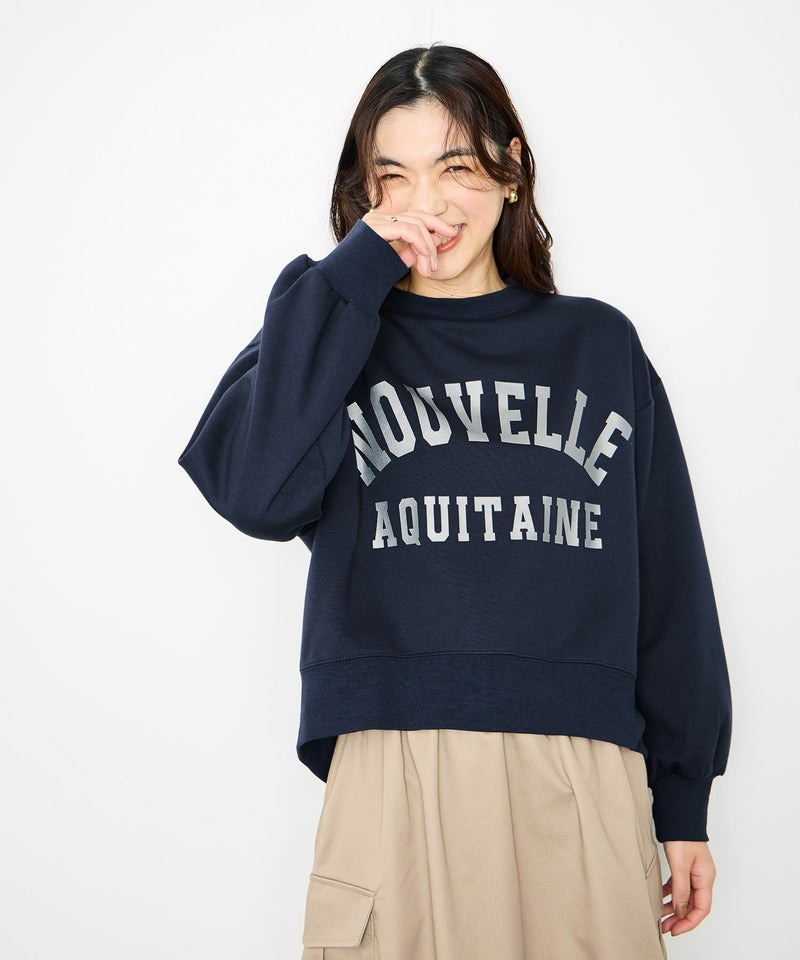 Idnes 箔プリントロゴスウェット レディース商品画像-8