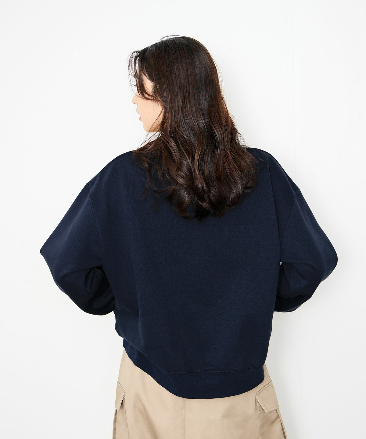 Idnes 箔プリントロゴスウェット レディース