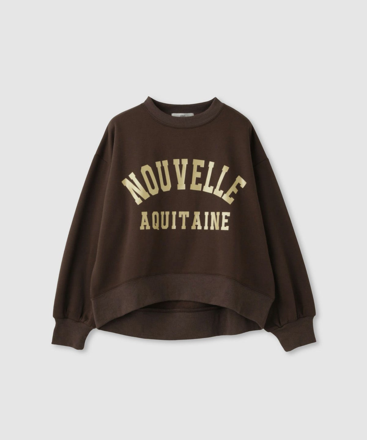 Idnes 箔プリントロゴスウェット レディース