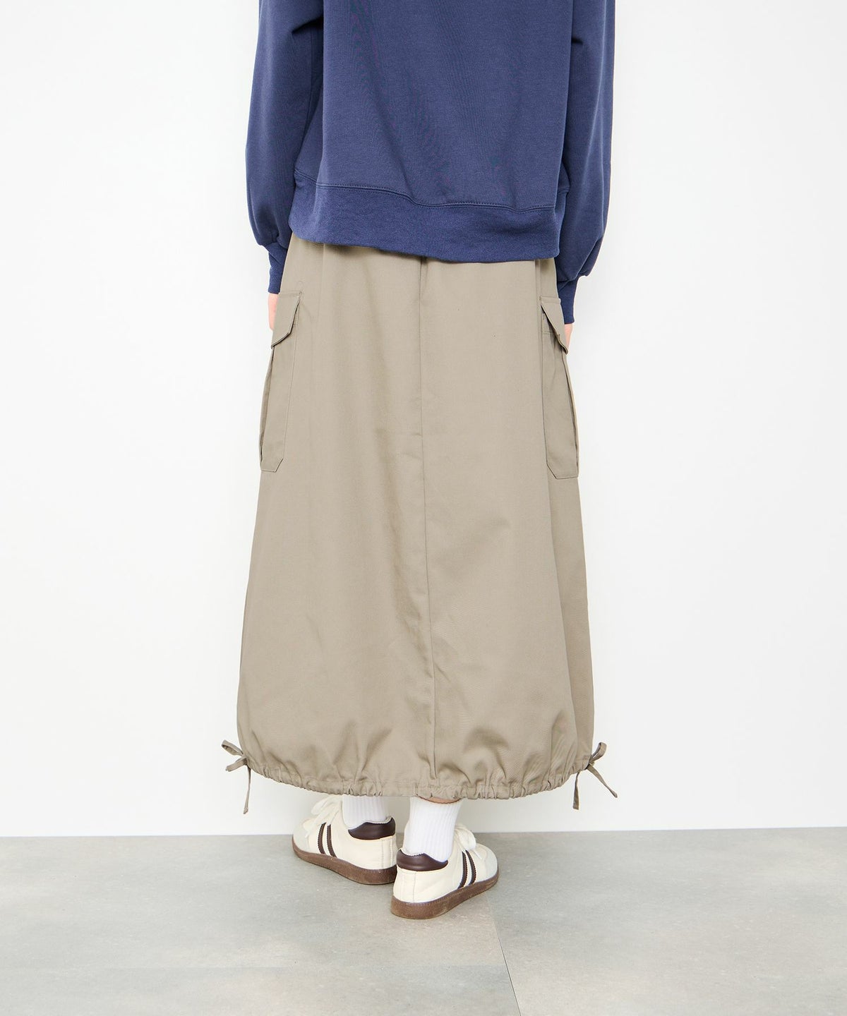 Idnes バルーンカーゴスカート レディース