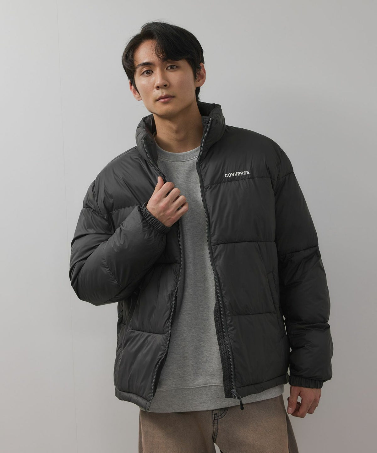 CONVERSE ナイロン中綿ジャケット メンズ