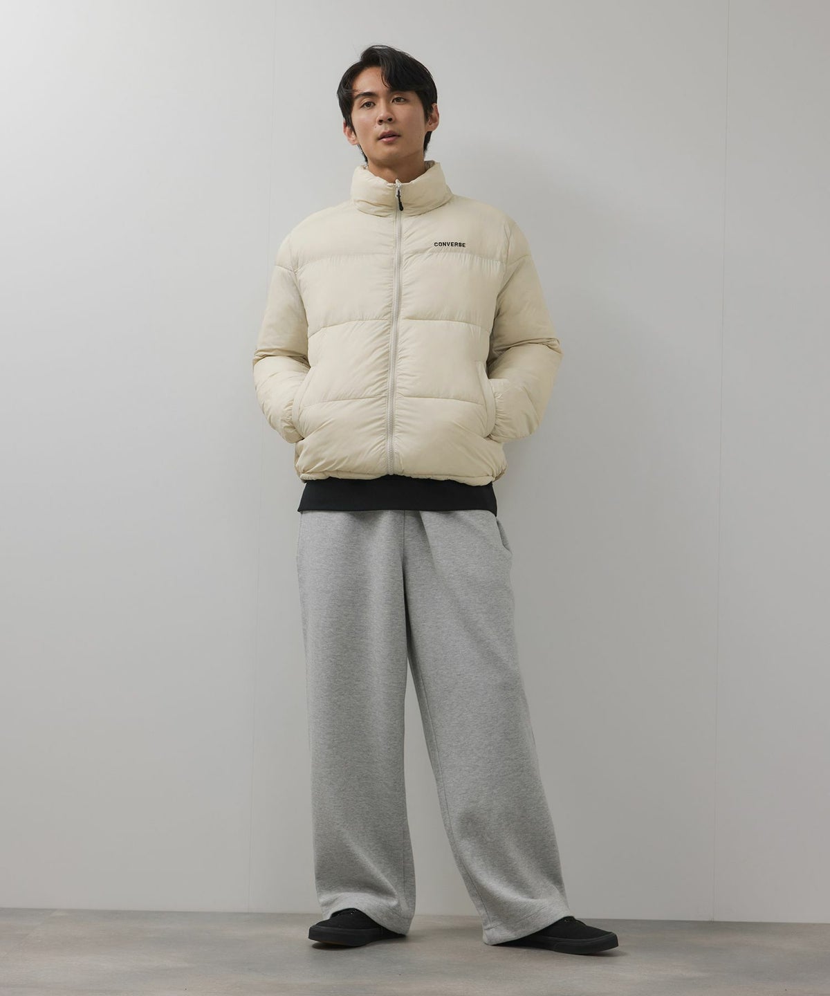 CONVERSE ナイロン中綿ジャケット メンズ