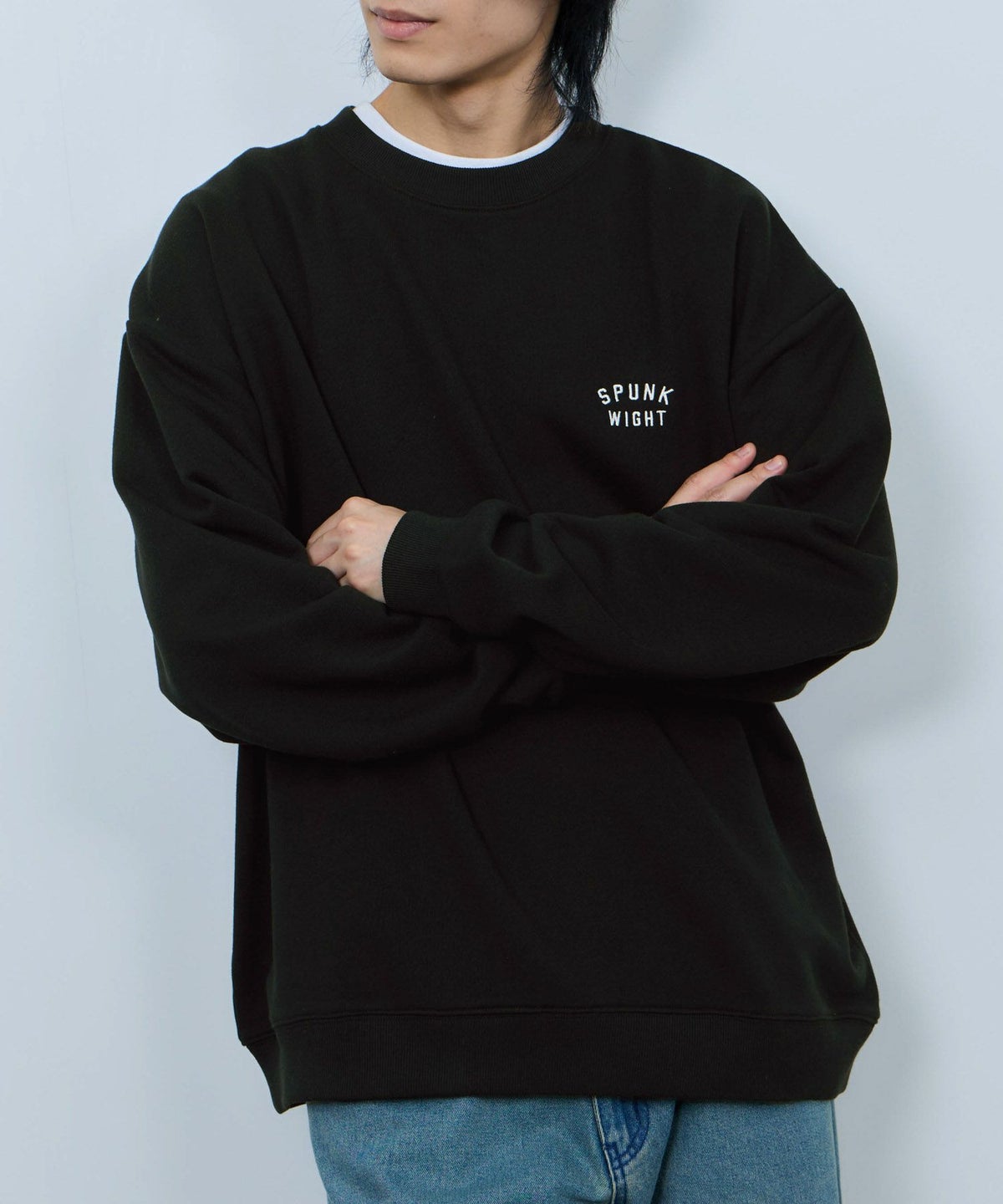 NAVY アニマルフェイス裏毛トレーナー メンズ