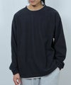 NAVY  ハニカム裏起毛フェイククルーネックトレーナー メンズ商品サムネイル-3