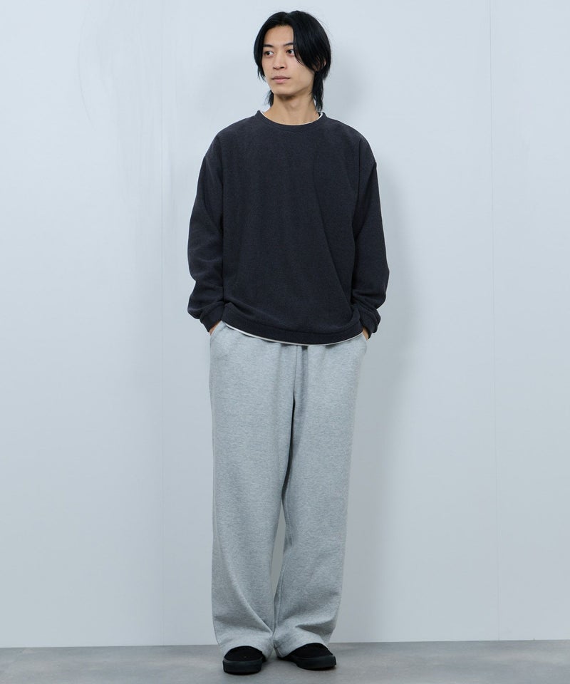 NAVY ハニカム裏起毛フェイククルーネックトレーナー メンズ商品画像-14