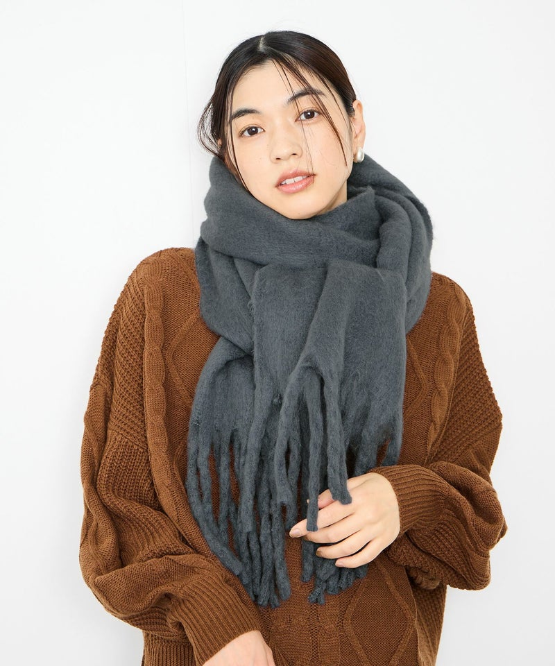 Idnes  無地ボリュームストール レディース商品画像-5