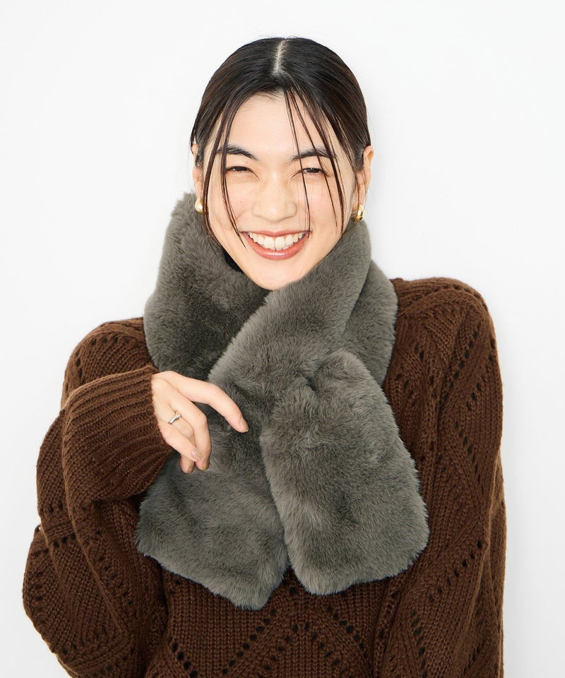 Idnes フェイクファーティペット レディース商品画像-1