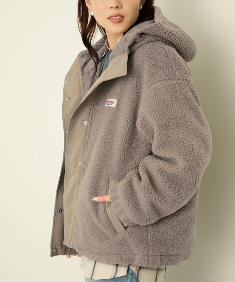 CONVERSE ボアフードジャケット レディース商品画像-1