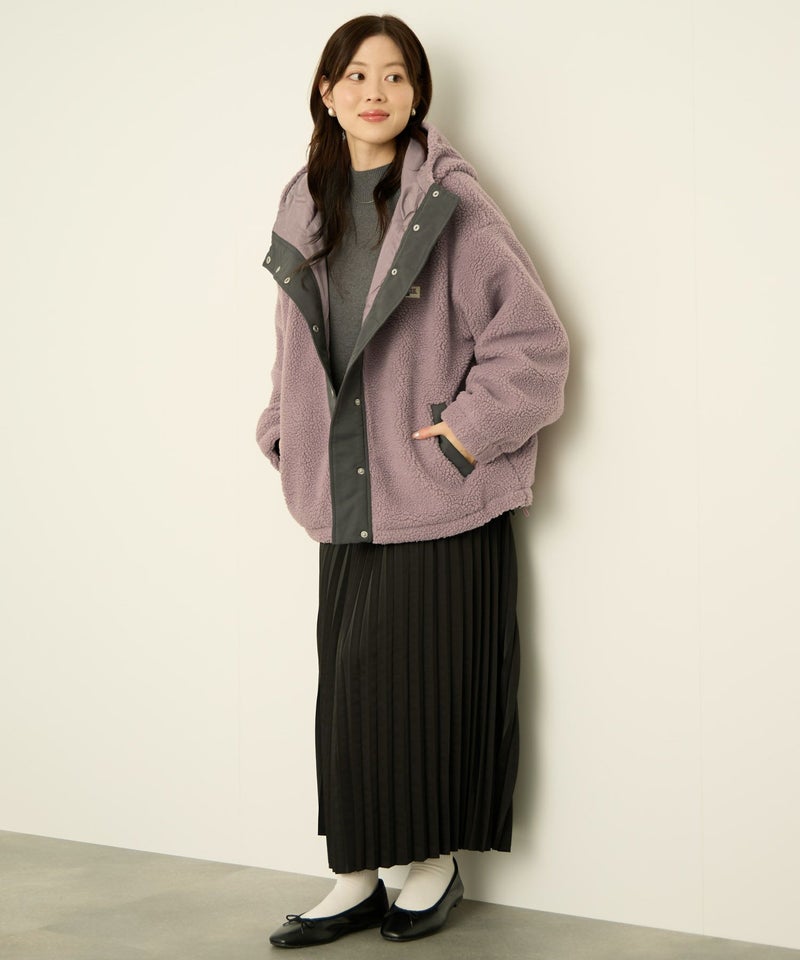 CONVERSE  ボアフードジャケット レディース商品画像-11