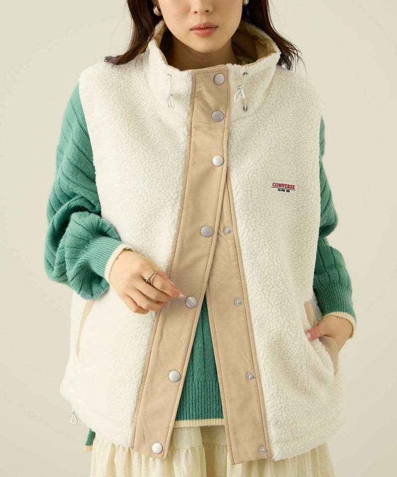 CONVERSE ボアベスト レディース商品画像-2