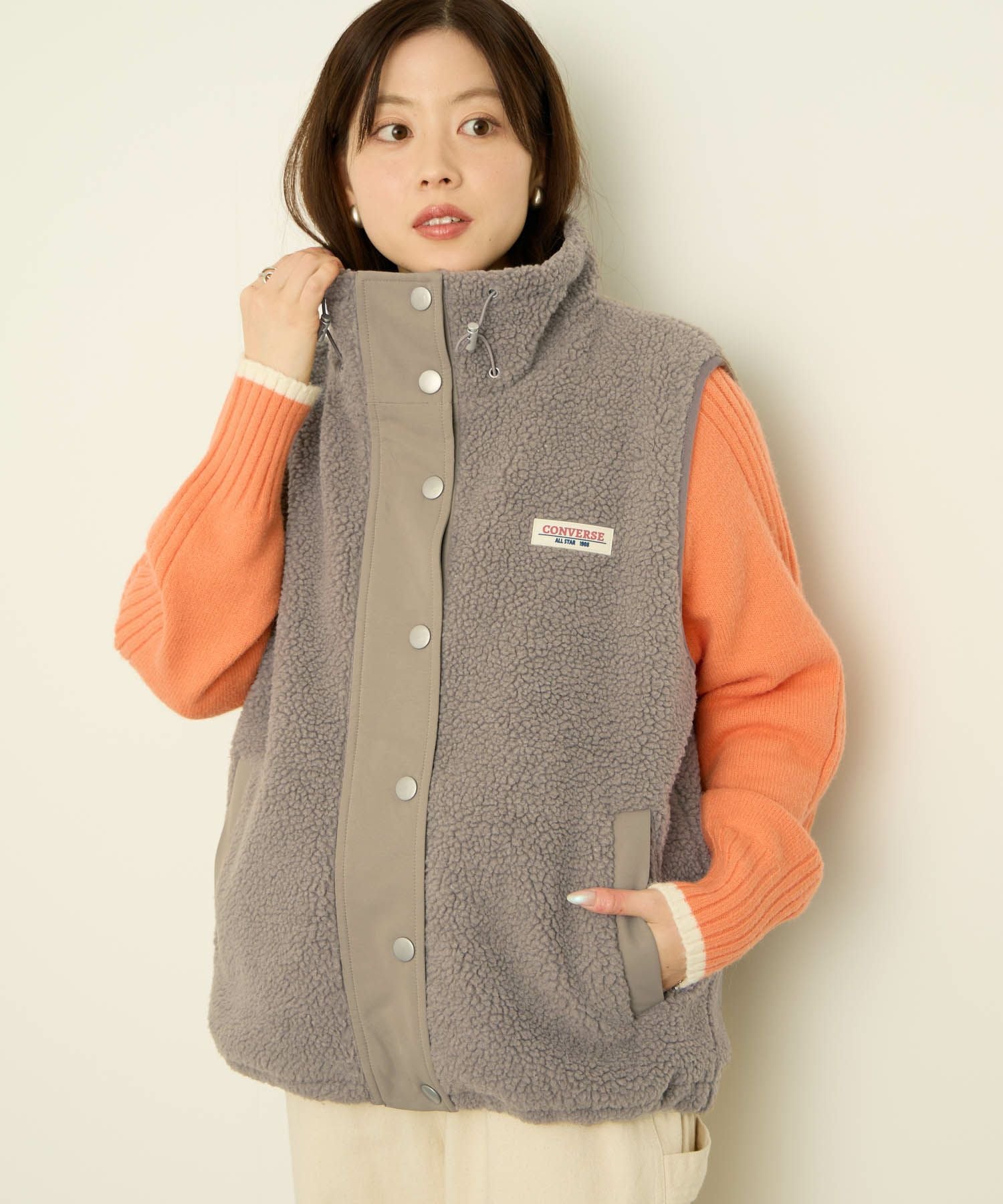 CONVERSE ボアベスト レディース