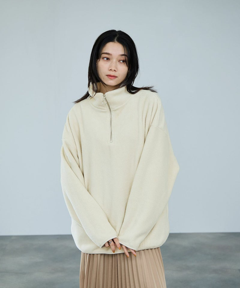 milli de l'air ライトボアハーフジッププルオーバー レディース商品画像-2