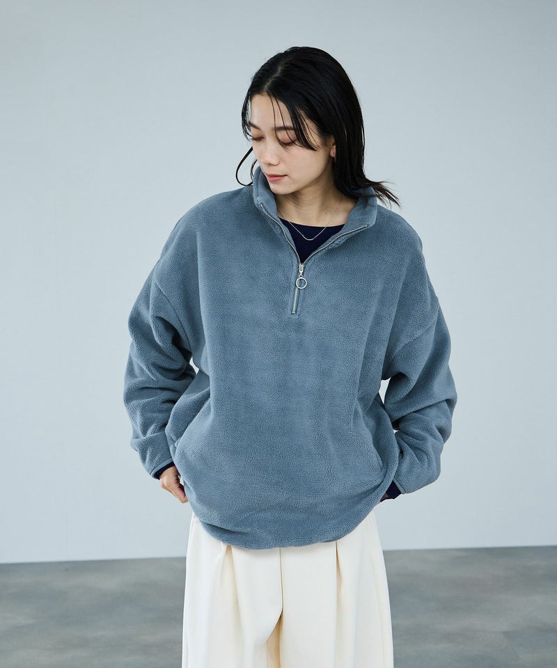 milli de l'air ライトボアハーフジッププルオーバー レディース商品画像-3