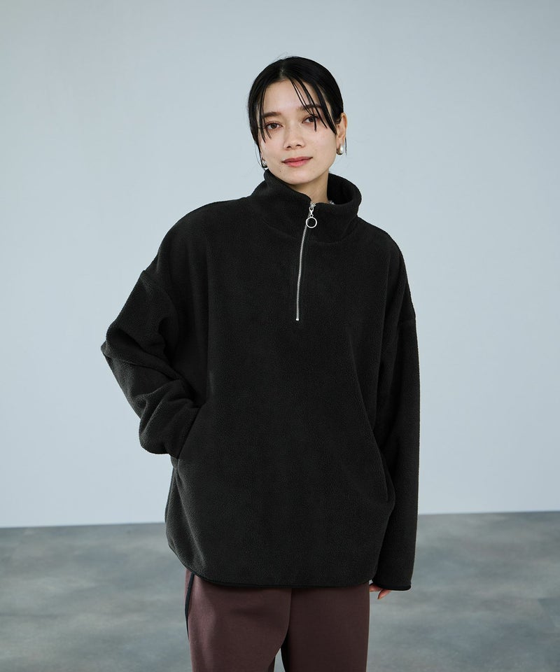 milli de l'air ライトボアハーフジッププルオーバー レディース商品画像-4