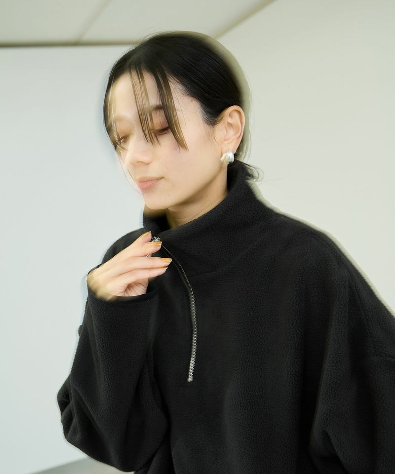 milli de l'air  ライトボアハーフジッププルオーバー レディース商品画像-7