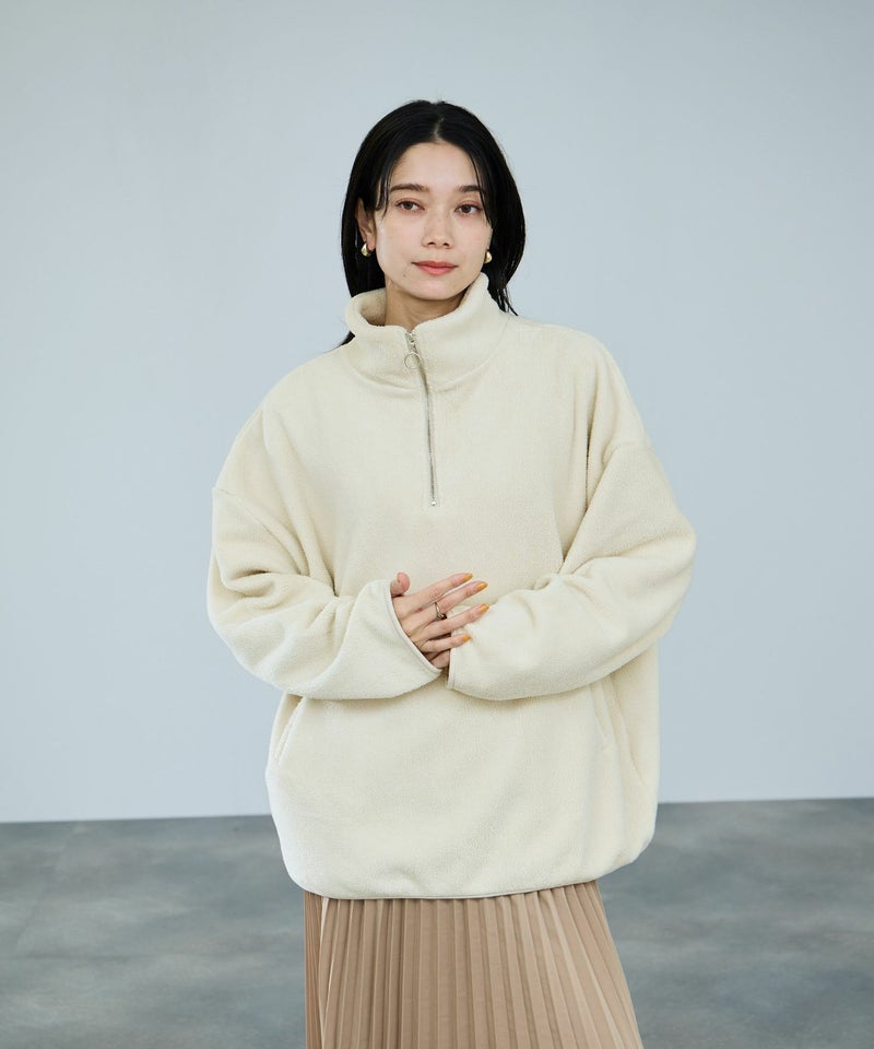 milli de l'air ライトボアハーフジッププルオーバー レディース商品画像-10