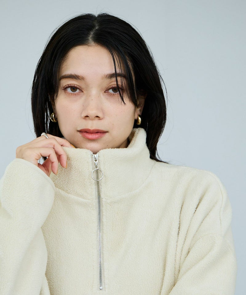 milli de l'air ライトボアハーフジッププルオーバー レディース商品画像-13