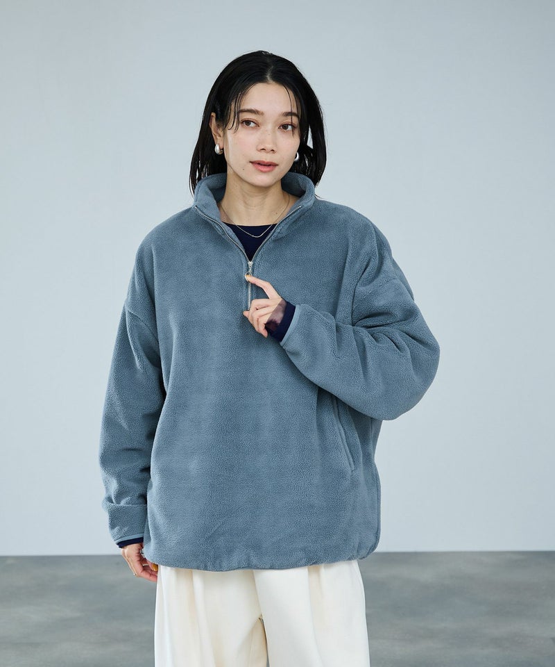 milli de l'air ライトボアハーフジッププルオーバー レディース商品画像-14