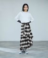 milli de l'air フェイクスリーブチェックスカート レディース商品サムネイル-11
