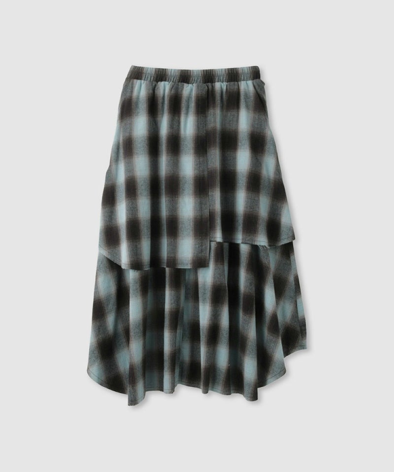 milli de l'air  フェイクスリーブチェックスカート レディース商品画像-15