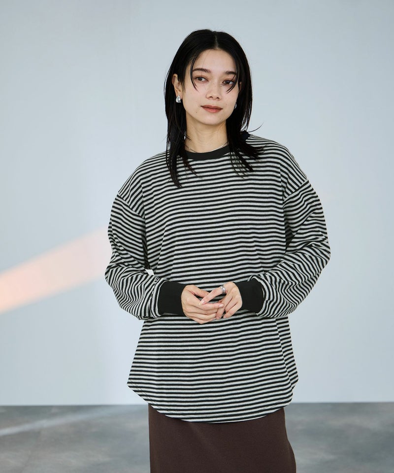 milli de l'air ビッグシルエットカットソー レディース ネコポス 対応商品商品画像-3