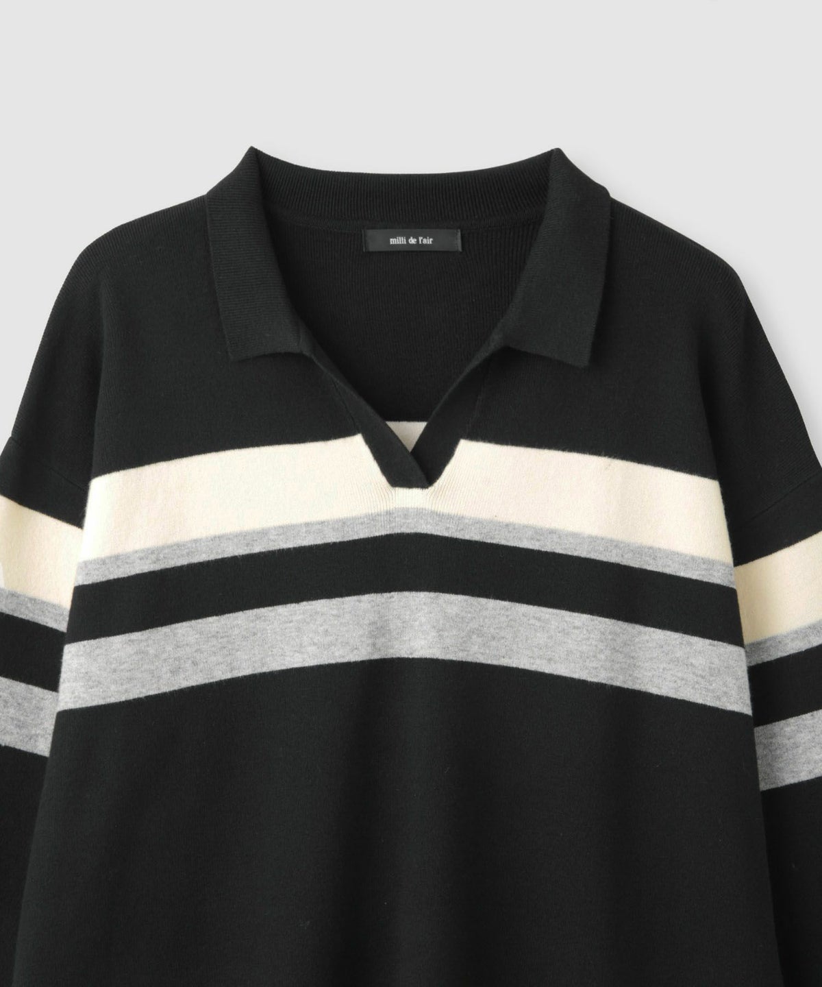milli de l'air 配色ポロニット レディース