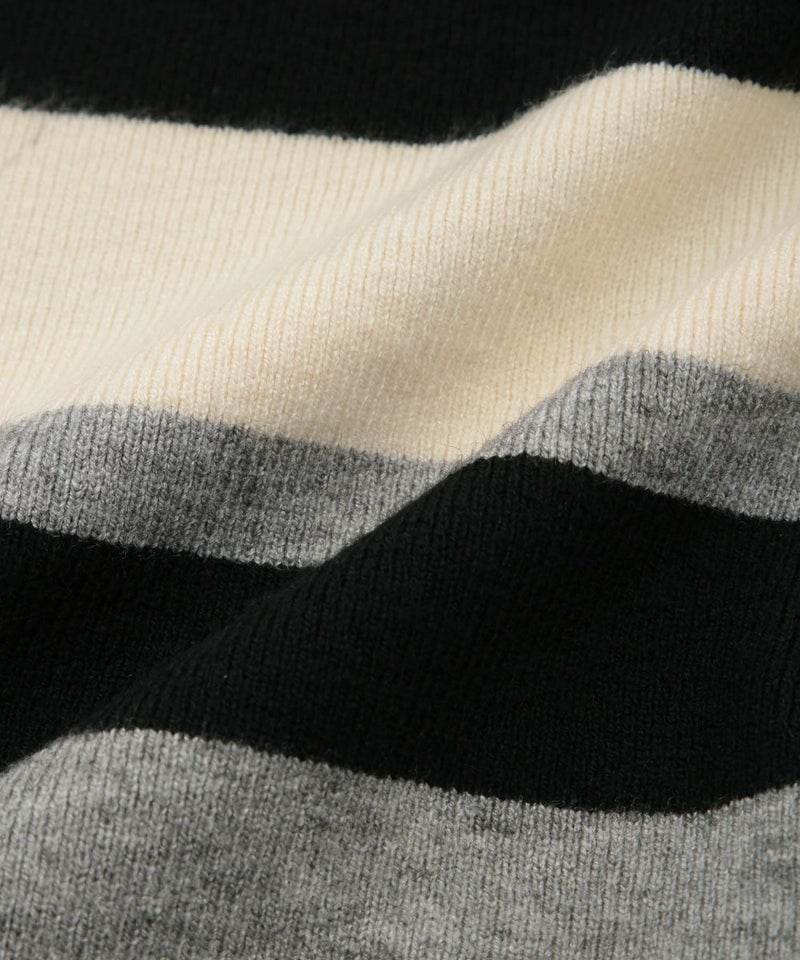 [期間限定knit]milli de l'air  配色ポロニット レディース商品画像-20